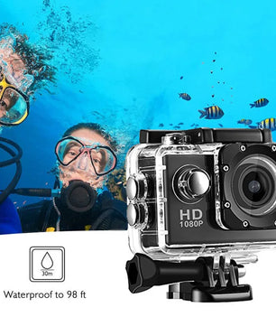Cámara de Acción Sumergible Ultra HD 4K con Kit de Accesorios