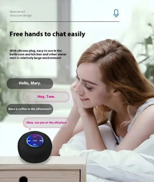 Bocina Bluetooth Impermeable Para Regadera Con Luz Led