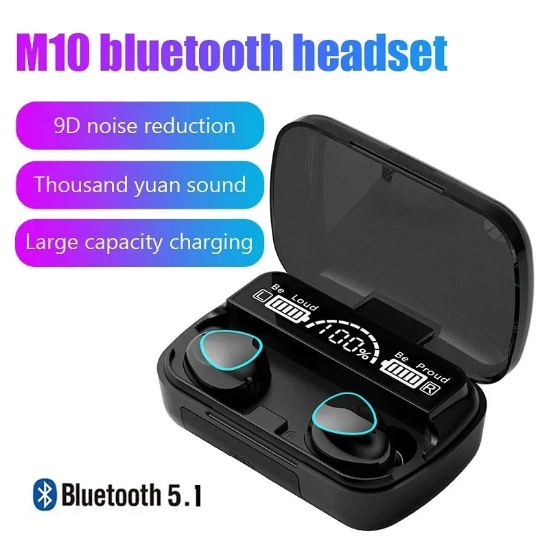 Audífonos Inalámbricos M10 TWS - Bluetooth 5.1 con Batería Power Bank
