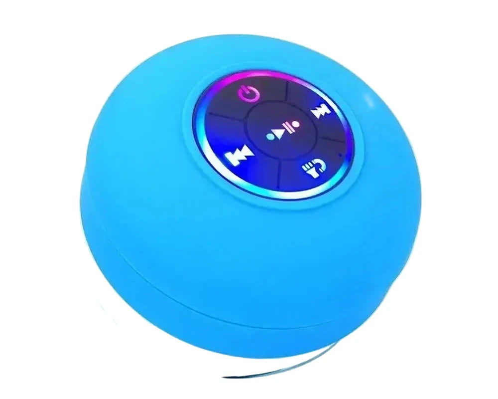 Bocina Bluetooth Impermeable Para Regadera Con Luz Led