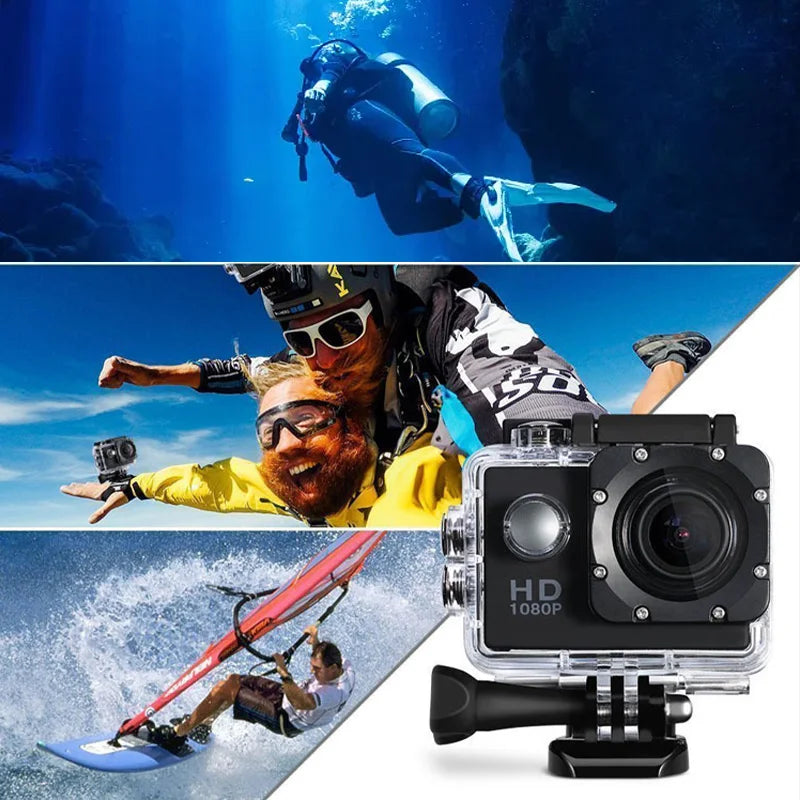Cámara de Acción Sumergible Ultra HD 4K con Kit de Accesorios