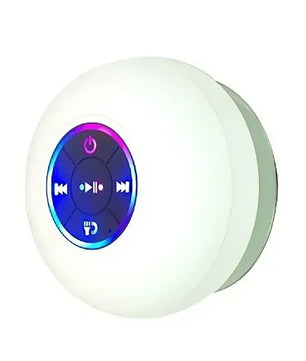 Bocina Bluetooth Impermeable Para Regadera Con Luz Led