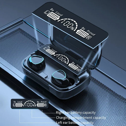 Audífonos Inalámbricos M10 TWS - Bluetooth 5.1 con Batería Power Bank